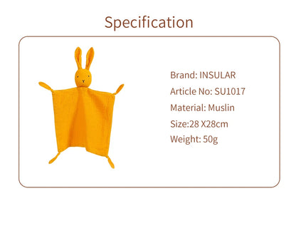 Muslin Baby Comfort Towel Cotton Comforter Blanket Soft Newborn Sleeping Dolls Kids Fashion Sleep Toy Soothe Appease Towel Bibs
