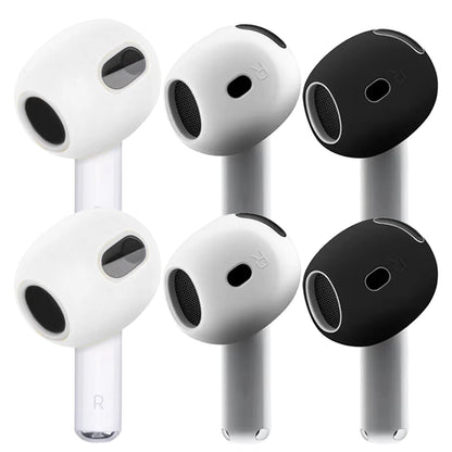 3 Pair Silicone Eartips For Apple AirPods 4 Replacement Ultra Thin Rubber Earbuds Ear Tips For Airpod 4 Anti-Slip Earphone Cover