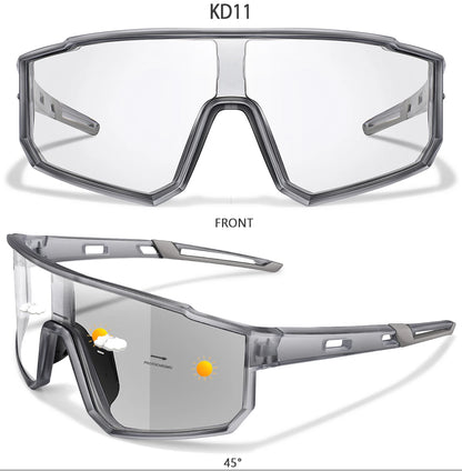 Fashion Brand Men Women Bicycle Photochromic Eyewear MTB Bike Fishing Running Cycling Sports Sunlasses Comfortable Goggles