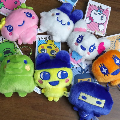 Hot Tamagotchi Anime Mametchi Plush Doll Keychain Kawaii Mimitchi Bag Doll Pendant Kuchipachi Cartoon Doll Cute Girly Gift