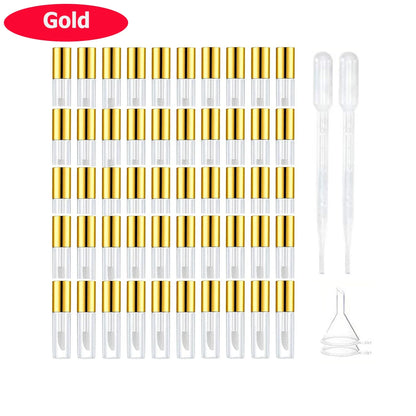 1.2ml Mini Lip Gloss Tubes with Wand Empty Travel Bottle Refillable Lip Gloss Containers Lip Balm DIY Lipstick Cosmetics