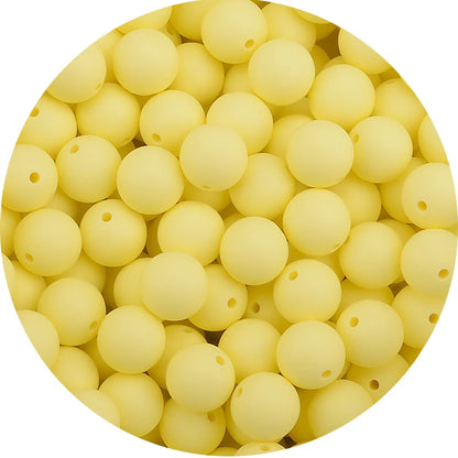 LOFCA 12mm 50pcs/lot Beads Food Grade Silicone Teether Round Beads Baby Chewable Teething Beads Silicone Teether For Diy