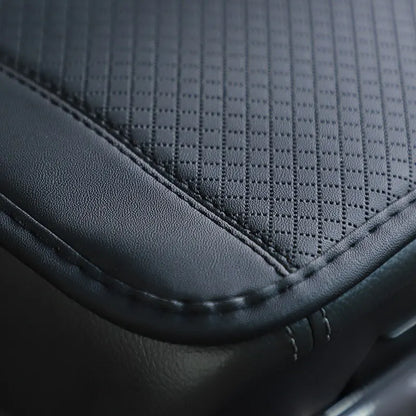 Car Armrest Cover Mat Universal PU Leather Ethnic Style Print Waterproof Non Slip Storage Box Pad Auto Styling Interior Accessor