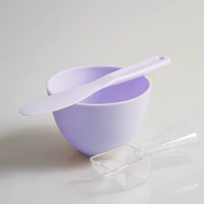3/4pcs Face Mask Brush Set Reusable Mask Mixing Bowl Facial Applicator Spatula Stirring Soft Fan Facial Brushes Makeup Supplies