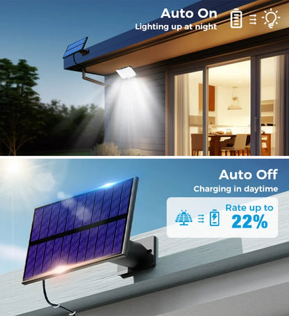 234/280 LED Solar Lights for Outside Motion Sensor Solar Flood Lights Waterproof Solar Powered Security Spot Garden Wall Lights