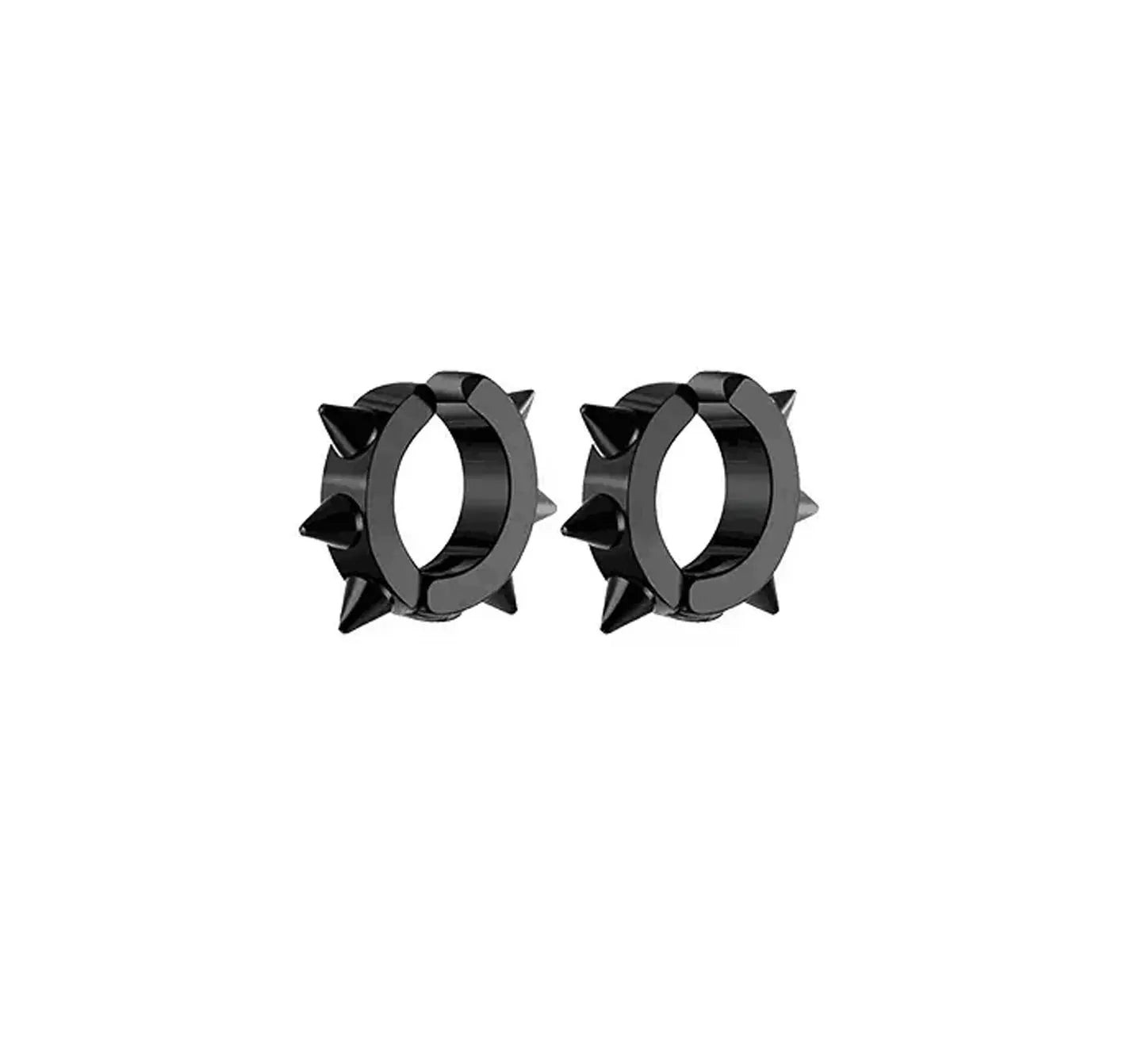 1-5 pairs of fashionable men's punk cross pendants stainless steel earless magnet earrings set