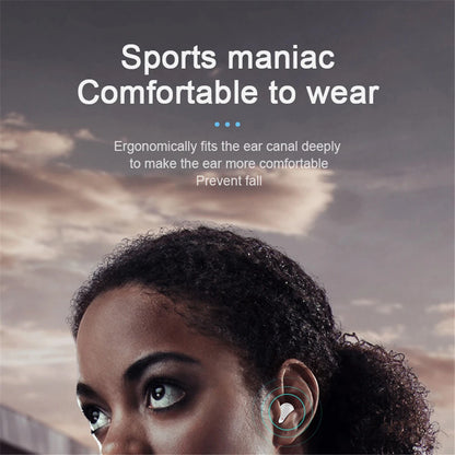 A6S Wireless Bluetooth Earphones Touch Control Sport Headset LED Display Stereo Sound For Mobile Phones