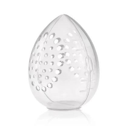 1Pcs Egg Shaped Empty Makeup Sponge Storage Box Portable Plastic Cosmetic Puff Organizer Rack Blender Holder Stand Drying Box