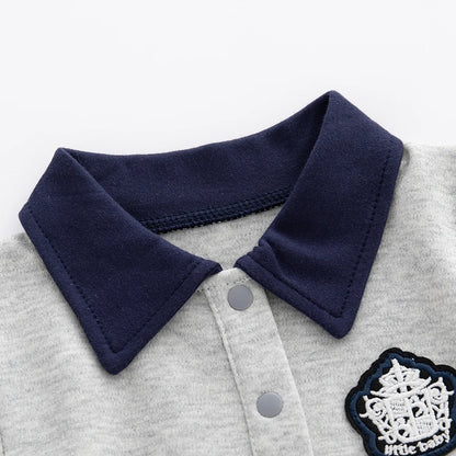 Baby onesies, cotton simple spring and autumn style long-sleeved climbing clothes, boy baby Ha clothes fashion outerwear