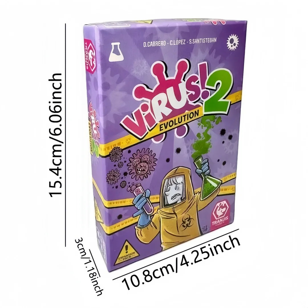Interesting Virus Infected Card Game English Version Tabletop Card Interactive Game for Family Gatherings Couples Adult Parties