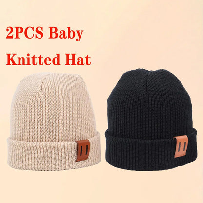 1/2/3 Pcs Knitted winter baby Hats for kids Keep Newborn Infant Beanies for Boys Girls  baby accessories newborn