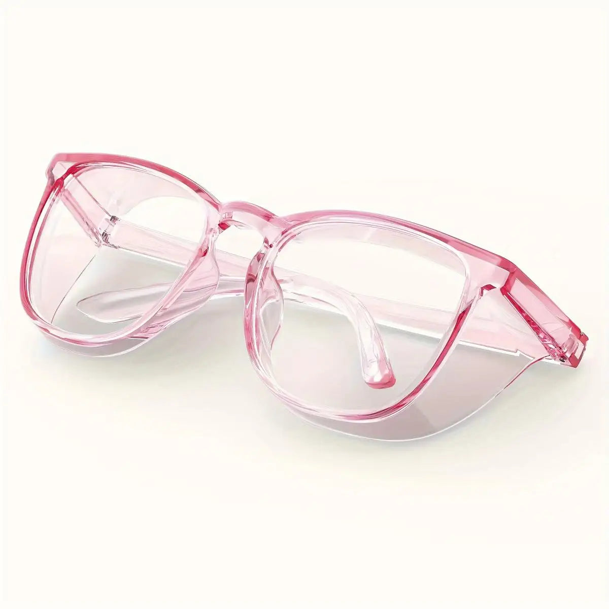 1pc Anti Pollen Safety Glasses Square Anti Fog Blue Light Blocking Glasses with Side Shields for School Daily Life
