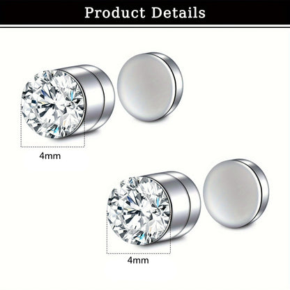 2-Piece Magnetic Faux Nose Studs, Personalized Punk Style, Fashion Women's Nose Jewelry Set, No Piercing Required, Vintage Style
