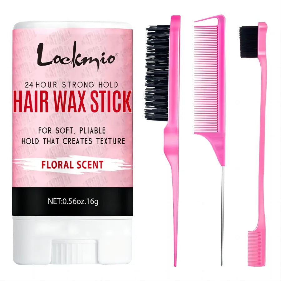 Professional Styling Wax for Women Anti-frizz Pomade Smoothing Broken Back Hair Mud Messy Hairs Control Wax Rod for Natural Wigs