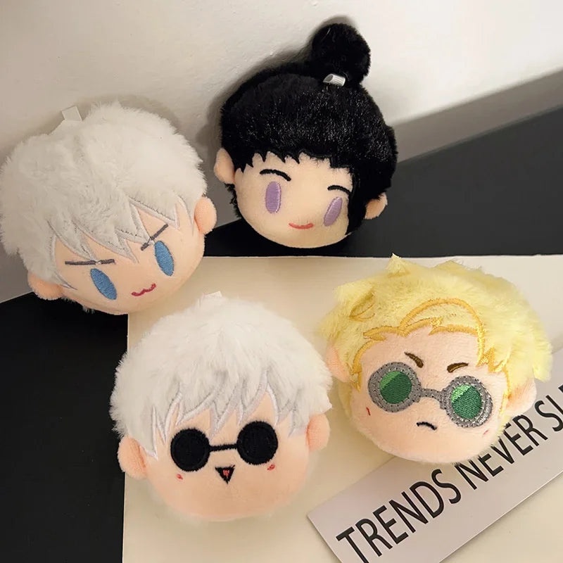Anime Jujustu Kaisens Plush Pendant Keychain Gojo Satoru School Bag Backpack Geto Suguru Cute Jewelry Kid Christmas Gift