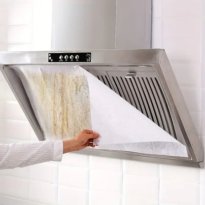 Heavy-Duty Range Hood Filters - Oil-Absorbing Mesh Covers for Kitchen Ventilation, Easy Install