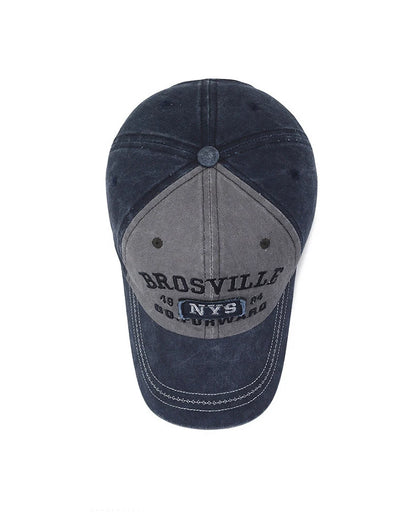 Four Seasons Men's Baseball Cap Casual Wash Embroidered Cap Curved Brim Bowler Sun Hat Official Website