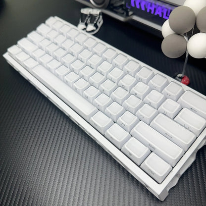 XVX White Custom Side Printed Keycaps Crystal Jelly Keycaps 113 Keys OEM Profile for Cherry MX Switches Mechanical Keyboard