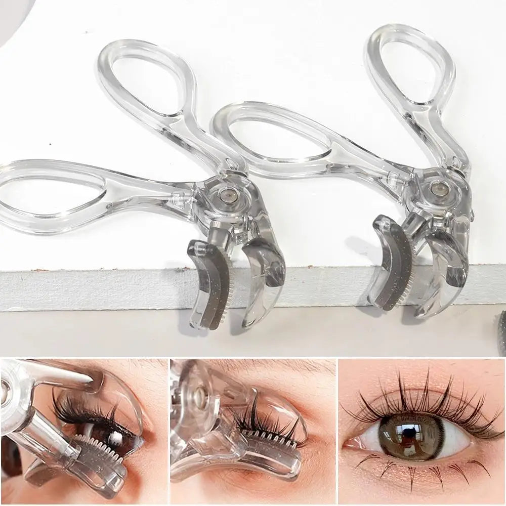 Portable Wide-Angle Eyelash Curler with Built-in Comb - for All Eye Shapes | Beginner-Friendly & Battery-Free (Travel Must-Have)