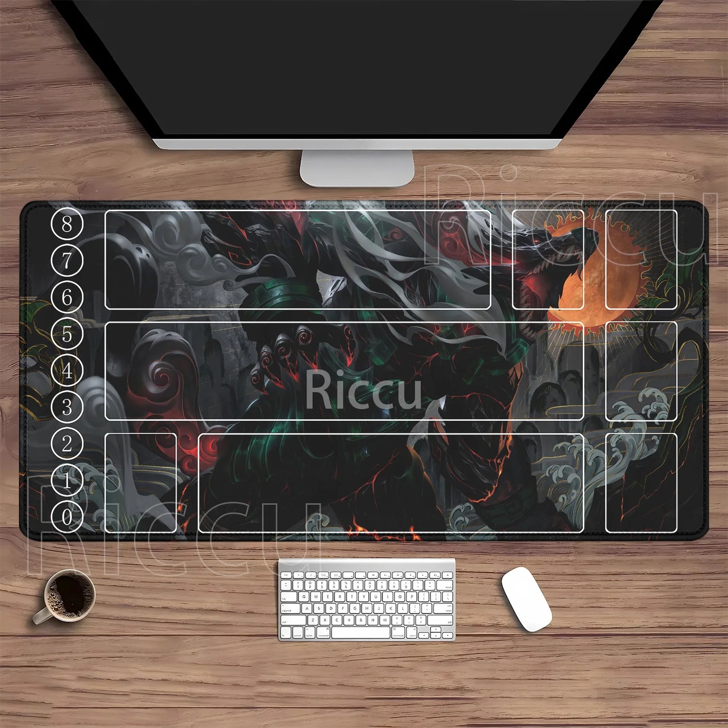 Riftbound LTCG Card playmat League of Mouse Pad Legends Jinx Series LOL 600x350mm overlock Board Game HD Printing XXL Desk Mat