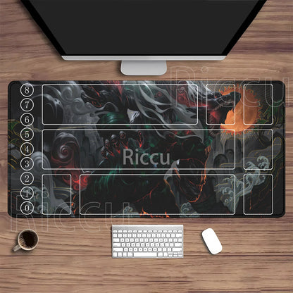 Riftbound LTCG Card playmat League of Mouse Pad Legends Jinx Series LOL 600x350mm overlock Board Game HD Printing XXL Desk Mat