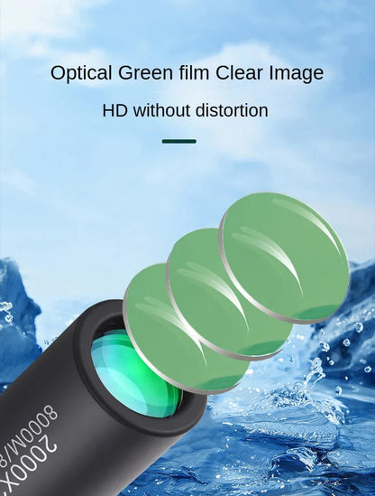 2000x25 HD Monocular Telescope Mini Portable Mobile Phone Telescope with Holder Outdoor Camping Hunting Birdwatching Telescopes