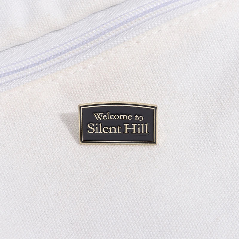 Welcome to Silent Hill Brooch Enamel Pins Horror Film Game Badge Metal Brooch Lapel Badge Punk Jewellery Backpack Accessory Gift