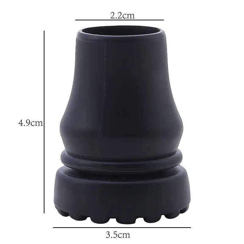1/3/5pcs Rubber Pad Cap Non-Slip Walking Stick Crutch Cane Bottom Pads Cover Protector Climbing Hiking Trekking Pole Tip