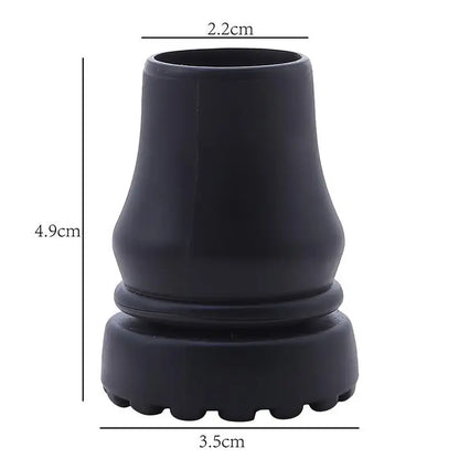 1/3/5pcs Rubber Pad Cap Non-Slip Walking Stick Crutch Cane Bottom Pads Cover Protector Climbing Hiking Trekking Pole Tip