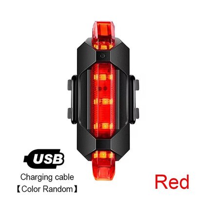 Bike Light Set Front Light with Taillight USB Rechargeable Easy to Install 3 Modes Bicycle Accessories for the Bicycle Road MTB