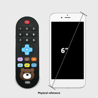 Children's Silicone Remote Control Teether Baby Oral Appetite Period Soothing Remote Control Teething Bite Gum Anti-Eating Toys