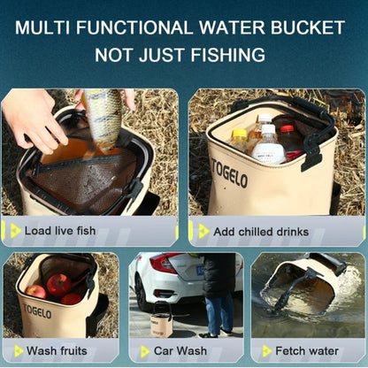 Foldable Water Bucket for Fishing Stuff Live Fish Box Fishnet Integrated Fish Bucket Fishing Supplies Accessories Tackle Article