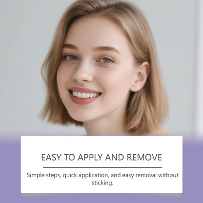 Purple Glossy Tooth Strips Gentle Care for Shiny Teeth, Cleans Stains, Easy-to-Use Tooth Strips