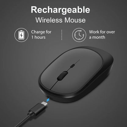Wireless Mouse Rechargeable Mouse Gamer Dual Modes Bluetooth-compatible 2.4G Mice For Laptop Pad Tablet PC Macbook Mause