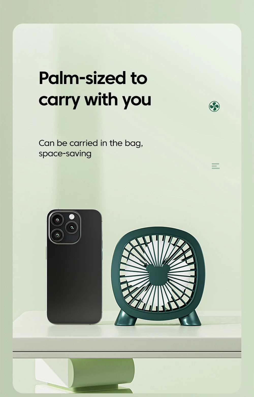 Portable Summer Mini Electric Fan For Home Office School Outdoor Camping Travel USB Direct Plug In Silent Handheld Desktop Fan