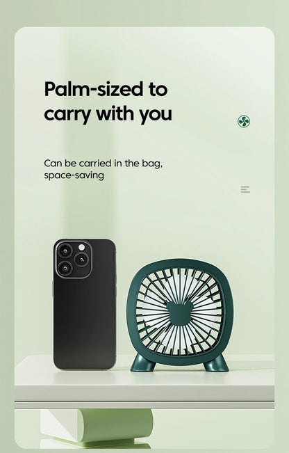 Portable Summer Mini Electric Fan For Home Office School Outdoor Camping Travel USB Direct Plug In Silent Handheld Desktop Fan