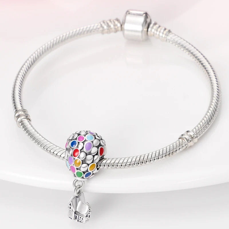 Hot Sale Charms Silver 925 Disney Pendant Beads Fits 3mm Bracelet Bangle Necklace For Women Luxury DIY Jewelry Making Fine Gifts