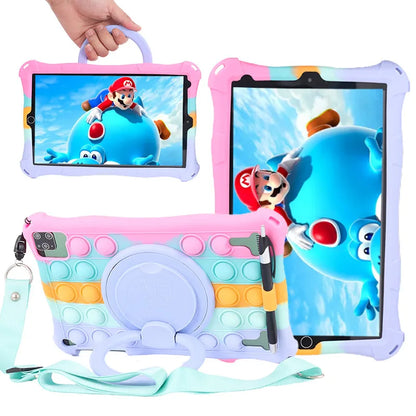 Funda Para 10.1" Universal Silicone Tablet Case 10 10.1 inch Android Tablet PC Shockproof Stand Cover Cases 25*16CM/9.84x6.3inch