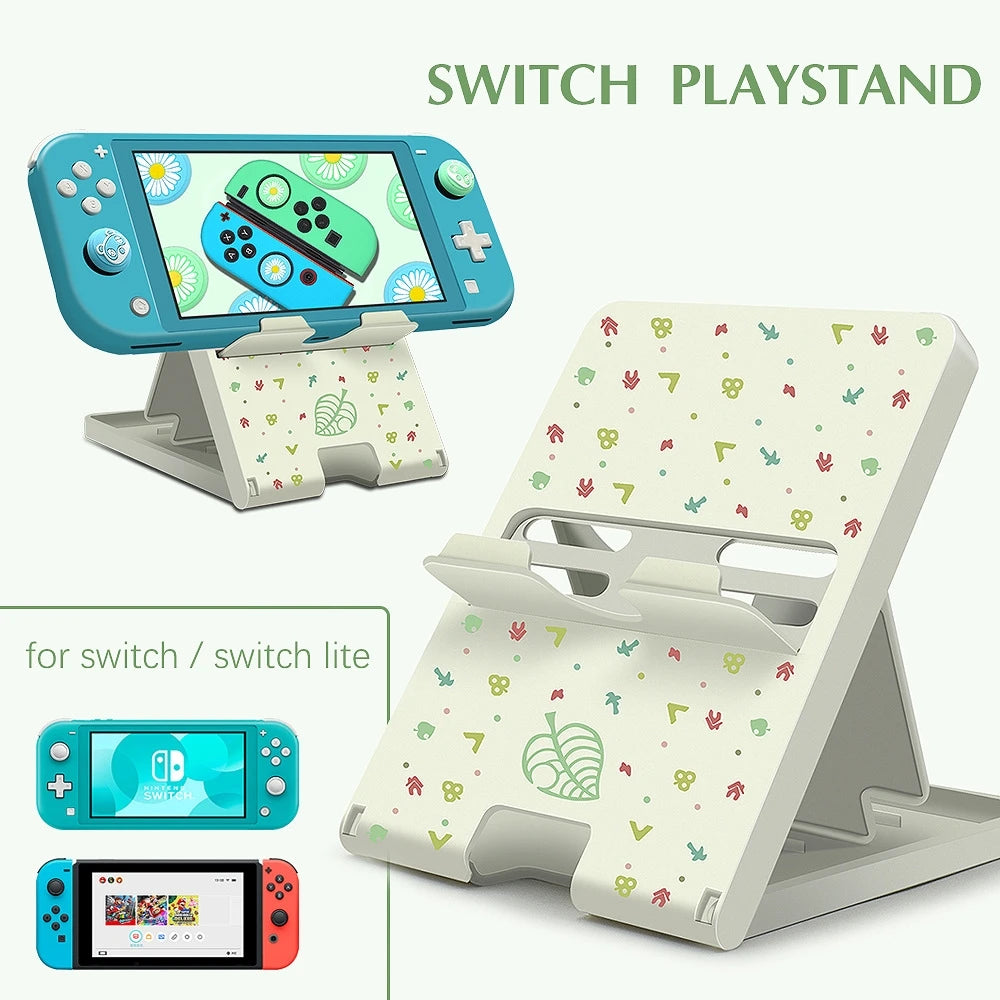 Cool Switch Stand Holder For Switch OLED Playstand Bracket For NS Switch Lite Game Console Adjustable Base Support Charging