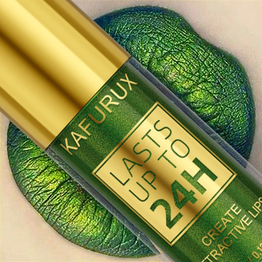 3 Colors Smoky Green Lipstick Pencil Stick Waterproof Pearlescent Metallic Glitter for Eye or Lip Makeup Tool Gifts Cosmetic