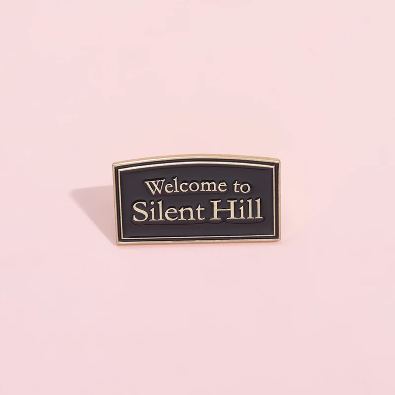Welcome to Silent Hill Brooch Enamel Pins Horror Film Game Badge Metal Brooch Lapel Badge Punk Jewellery Backpack Accessory Gift