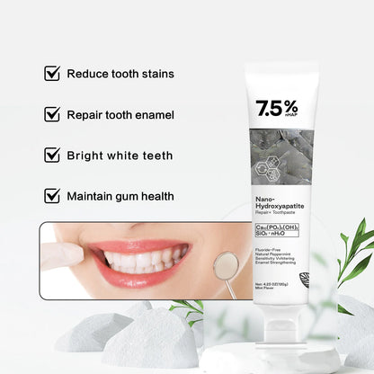 Nano Hydroxyapatite Toothpaste Remover Coffee Tea Stain Improve Bad Breath Prevent Caries Teeth Whitening Toothpaste Products