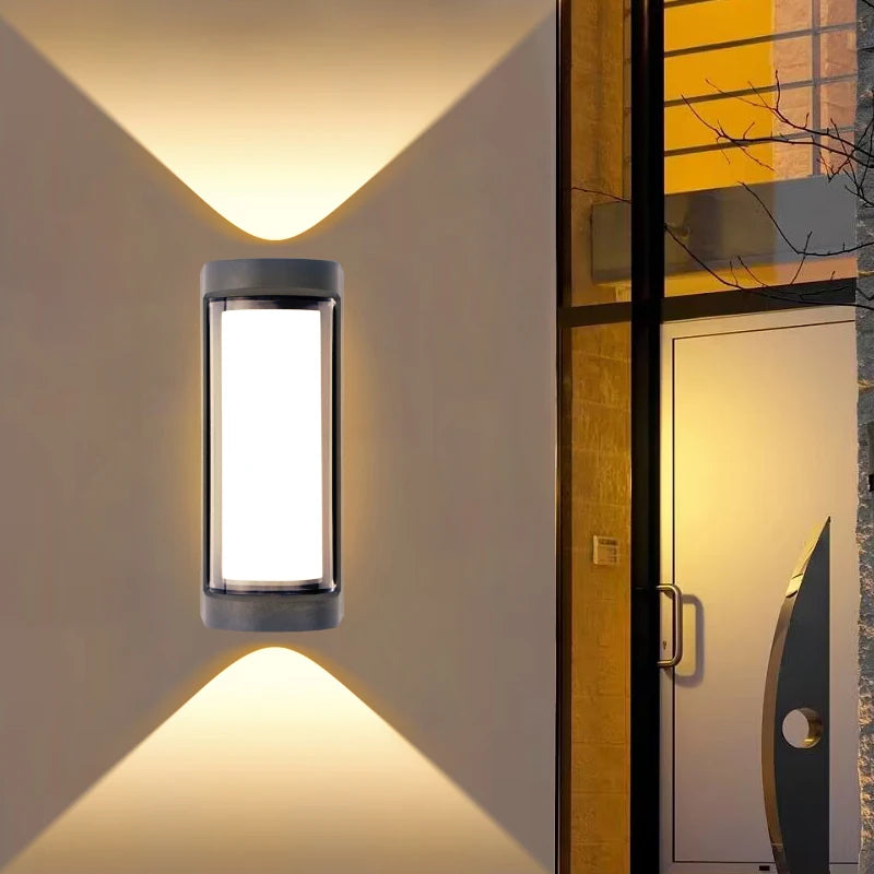 Led Wall Lamp Outdoor Indoor Waterproof Surface Mounted LED Up and Down Wall Light Porch Garden AC85-265V