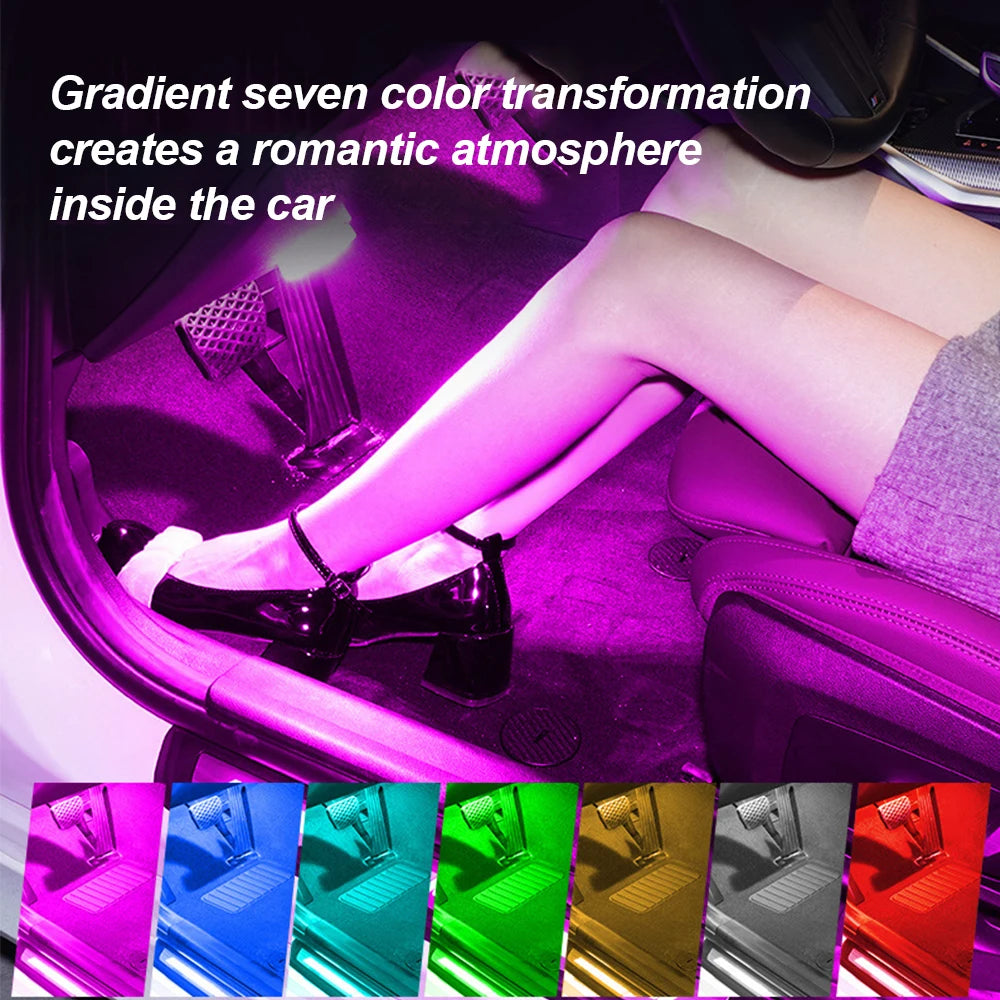 1 pc Multi Color Car Light Wireless LED Touch Light Roof Light Sensor Read Lamp Mini USB Charging Light Car Interior Accsesories