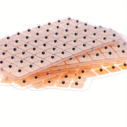 600/1200PCS Relaxation Ear Stickers Therapy Needle Patch Ear Acupuncture Needle Ear Massage Care Auriculotherapy Vaccaria Seeds