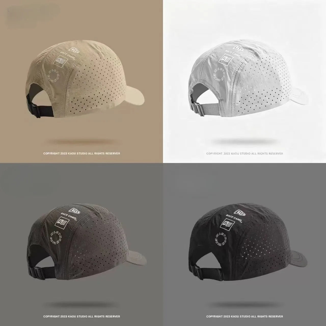 Short Brim Quick-Drying Mesh Baseball Cap - Breathable Lightweight UV Protection Sunshade, for Men Women Couples, Outdoor Hiking