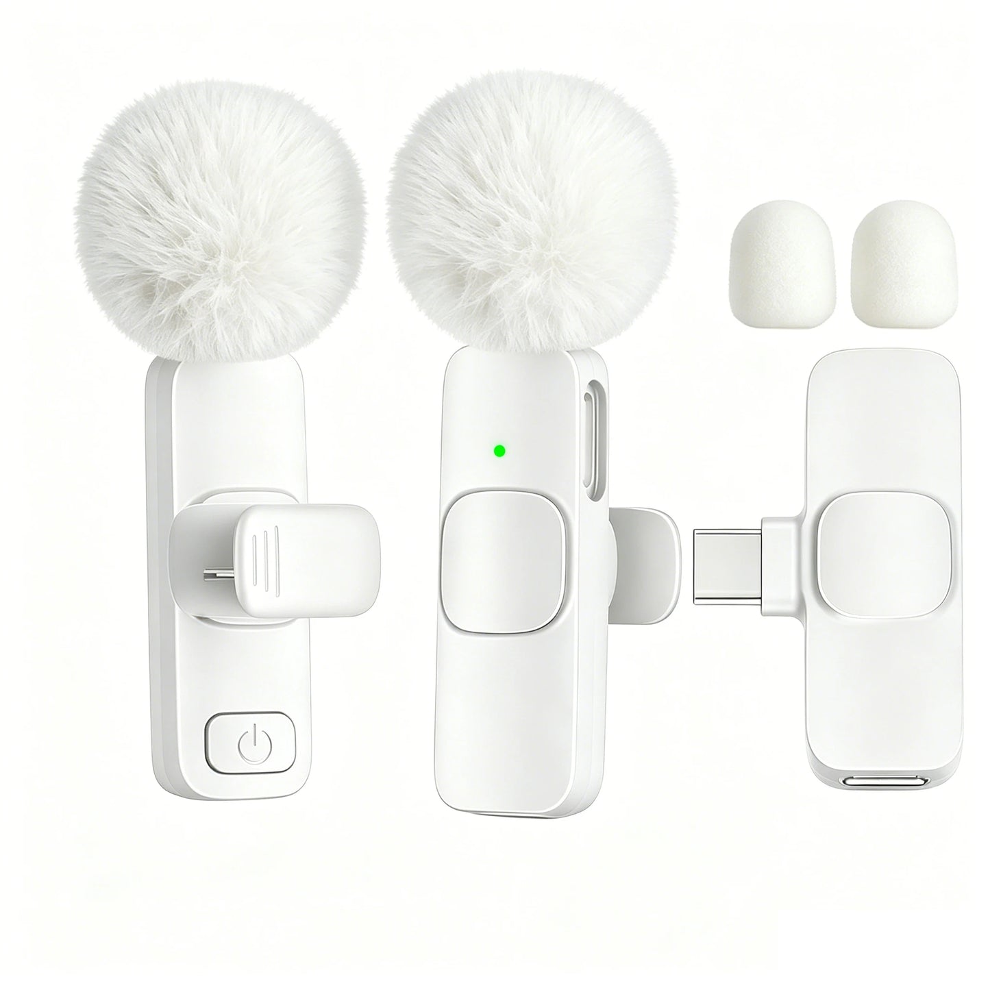 Type-C Port Professional Wireless Lavalier Microphone for Smartphones, Computers and Cameras, Plug and Play