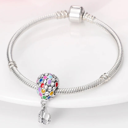 Charms plata de ley Disney Stitch Mickey and Minnie Pendant Beads Fits 3mm Bracelet Necklace For Women Luxury DIY Fine Jewelry