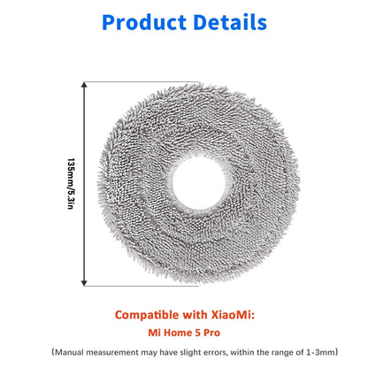 Easy Install Perfect Fit Mop Cloth Kit Mop Pad Part For Xiaomi Mijia 5 Pro OV21CN X10 Plus S10 Plus X20 X20 Plus M30 Pro M30S