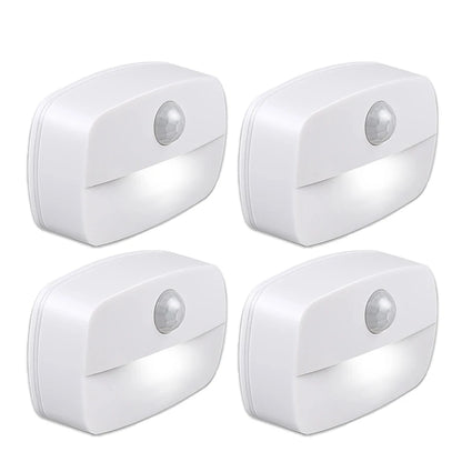 Motion Sensor Light Indoor LED Night Light Stick on Nightlight Battery Operated Lights for Hallway Stair Bathroom Closet Bedroom